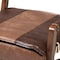 Baxton Studio Rovelyn Brown Upholstered Walnut Finished Wood Lounge Chair 153-9245 - alternate 6
